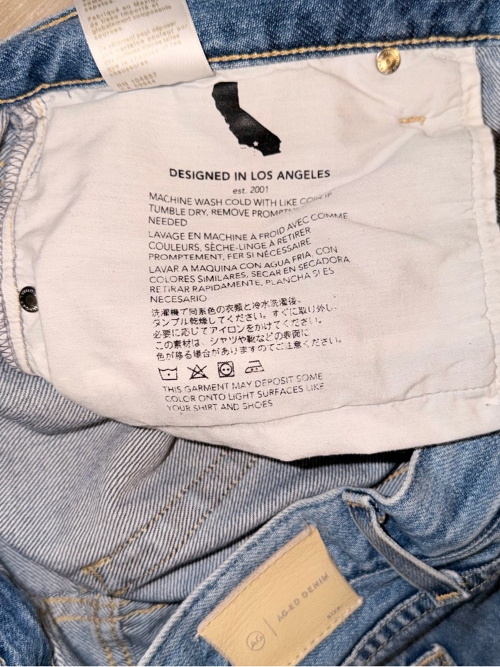 AG-ED Denim Slouchy Slim Ex Boyfriend Jeans Size 29 - Picture 9 of 16